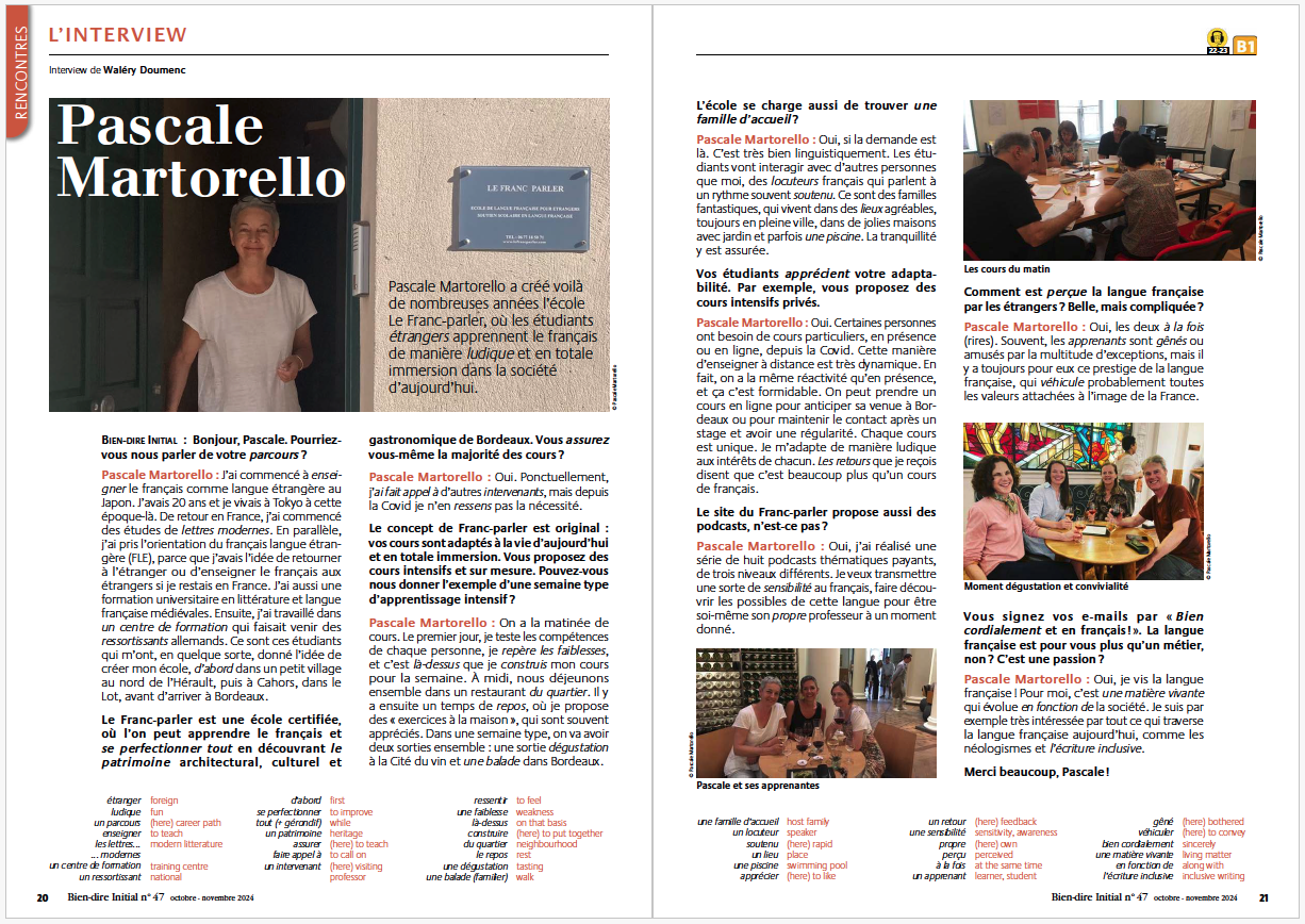 Interview Pascale Martorello